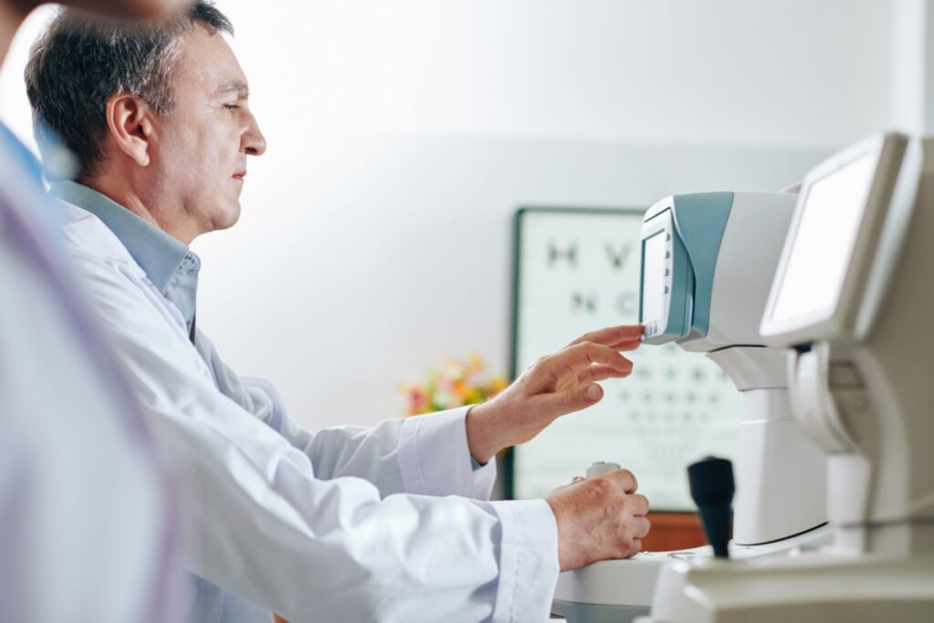 this man is learning what your vision says about your health
